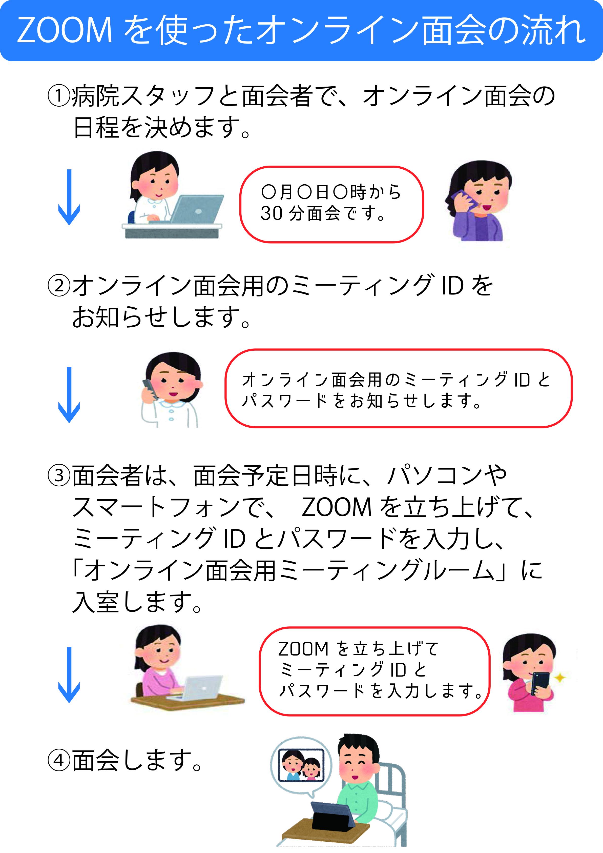 面会 お見舞いの方 入院 面会の方へ Ja長野厚生連 南長野医療センター篠ノ井総合病院